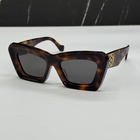 NEW LOEWE LW40145F 52A WOMEN SUNGLASSES HAVANA CAT EYE LOEWE EYEWEAR main image 6
